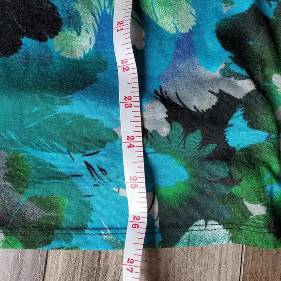 Mudd Cottony Twisted Strap Floral Tank Top Juniors Size Small Green Blue Black - Picture 8 of 14